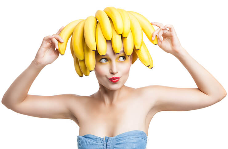 Banana mask for silky hair